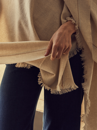 Pinstripe Cashmere Throw