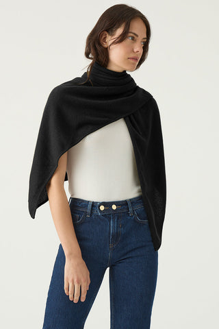 Black Soft Triangle Cashmere Scarf | Cashmere Scarves | Kasmiri