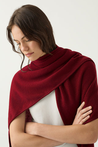 Red Soft Triangle Cashmere Scarf | Cashmere Scarves | Kasmiri