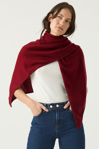 Red Soft Triangle Cashmere Scarf | Cashmere Scarves | Kasmiri