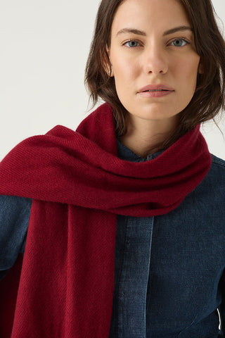 Unisex 100% Cashmere Woven Scarf