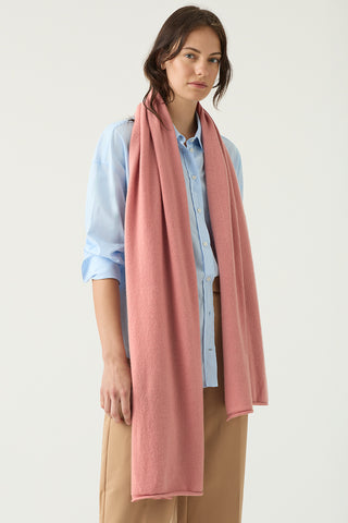 Antique Rose Pink 100% Cashmere Travel Wrap | Kasmiri | Luxurious Scarves and Shawls Online Shop