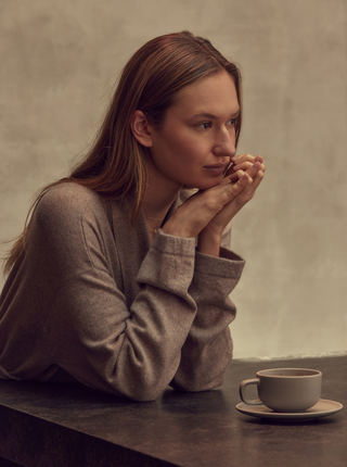 natural cashmere wool womens robe | luxury cashmere robe