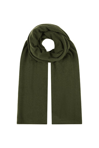 Olive Green Pure Cashmere Travel Wrap | Kasmiri | Scarves and Shawls Online Shop