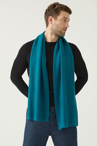 peacock blue cashmere unisex scarf | light cashmere wool scarf Australia