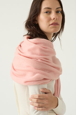 Ballerina Pink Pure Cashmere Travel Wrap | Kasmiri | Lightweight Scarves and Shawls Online Shop