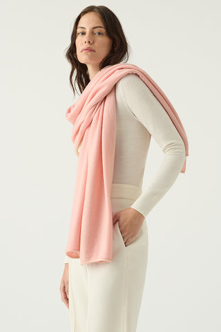 Ballerina Pink Super-Soft 100% Cashmere Travel Wrap | Kasmiri | Scarves and Shawls Online Shop