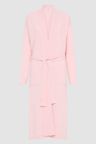pink cashmere womens robe | 
cashmere robe
