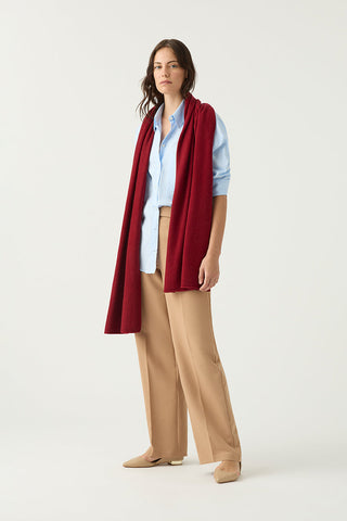 Red 100% Cashmere Travel Wrap | Kasmiri | Scarves and Shawls Online Shop