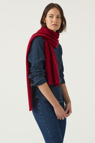 Unisex 100% Cashmere Woven Scarf