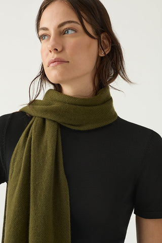 Unisex 100% Cashmere Woven Scarf