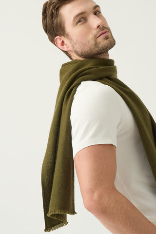 Unisex 100% Cashmere Woven Scarf