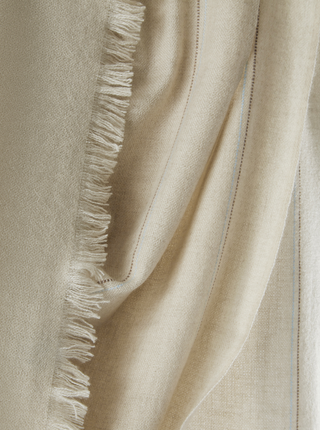 Pinstripe Cashmere Throw