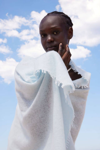 Cashmere Open Knitted Shawl