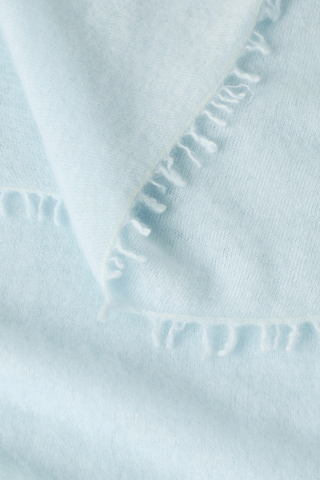 Sky Blue Cashmere Open Knitted Shawl | Cashmere Shawls