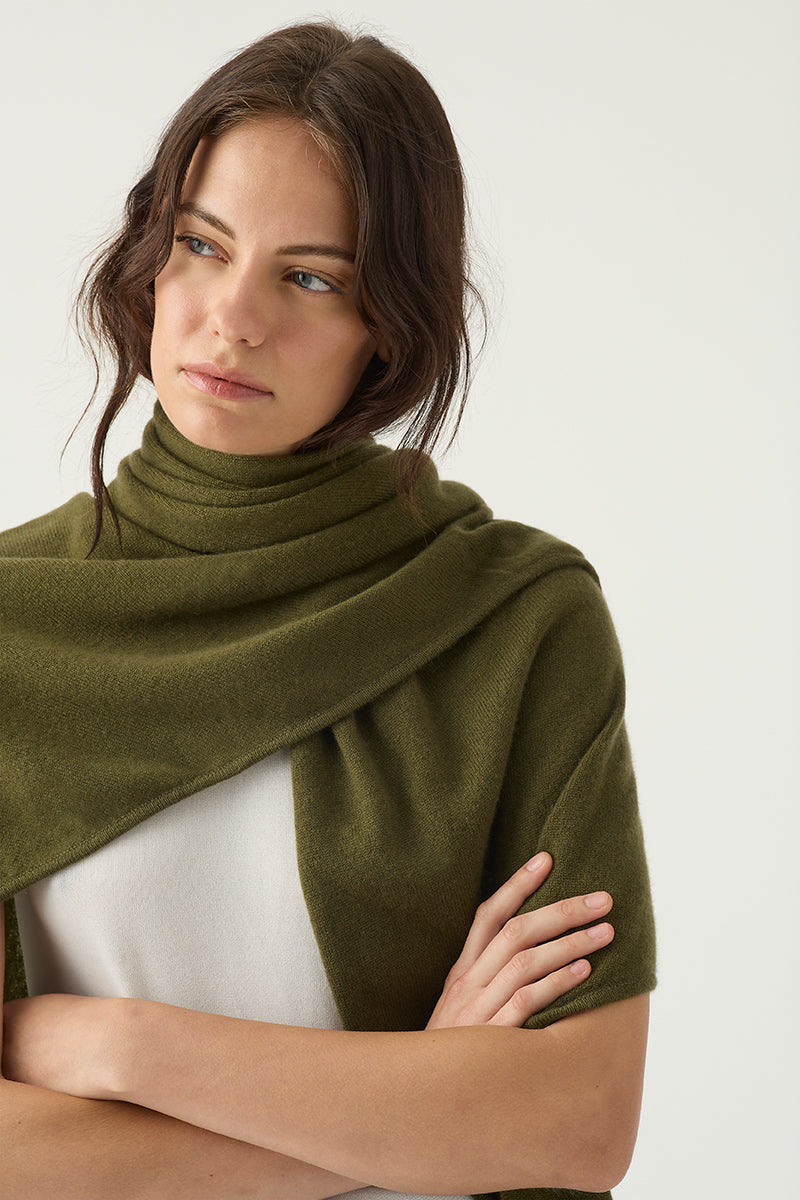 Cashmere Scarf Olive Green Scarves Cashmere Scarf – Olive Green
