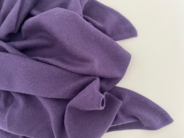 Triangle Cashmere Scarf in Dark Lavender